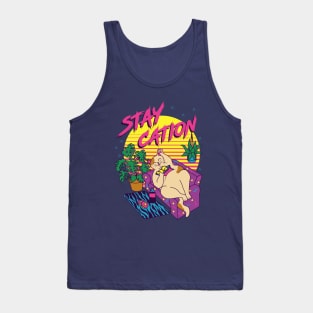 Staycation Cat Tank Top